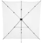 Fonu komplekti ar turētāju - Westcott X-Drop Pro Wrinkle-Resistant Backdrop Kit - High-Key White (8 x 8) - perc šodien veikalā un ar piegādi