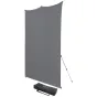Fonu komplekti ar turētāju - Westcott X-Drop Pro Wrinkle-Resistant Backdrop Kit - Neutral Grey (8 x 8) - ātri pasūtīt no ražotāja