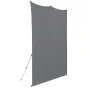 Fonu komplekti ar turētāju - Westcott X-Drop Pro Wrinkle-Resistant Backdrop Kit - Neutral Grey (8 x 8) - ātri pasūtīt no ražotāja