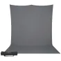 Fonu komplekti ar turētāju - Westcott X-Drop Pro Wrinkle-Resistant Backdrop Kit - Neutral Gray Sweep (8 x 13) - ātri pasūtīt no ražotāja
