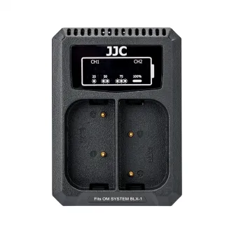 Sortimenta jaunumi - JJC Olympus DCH-BLX1 USB Dubbele Batterijlader (Olympus OM System BCX-1)  - ātri pasūtīt no ražotāja