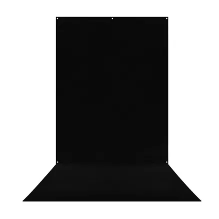 Westcott X Drop Wrinkle Resistant Backdrop Rich Black Sweep (5 x 12) 578S