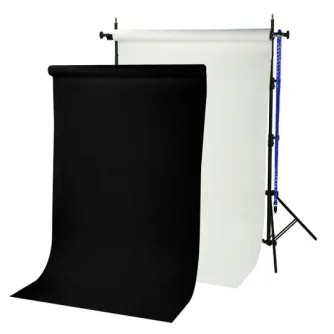 Fonu komplekti ar turētāju - BRESSER BR-TP240 background system 240 cm high + 2 paper rolls (1.35 x 11 m) - perc šodien veikalā un ar piegādi