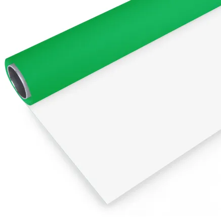 BRESSER Vinyl Background Roll 2.72 x 6m Green/White