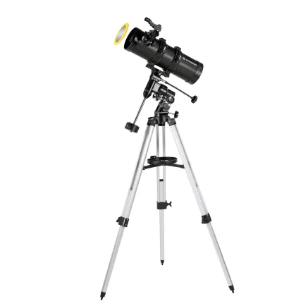 BRESSER Pluto 114/500 EQ3 Reflector Telescope with Smartphone Adapter & Solar Filter