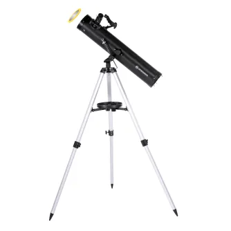 Teleskopi - BRESSER Venus 76/700 AZ Reflector Telescope with Smartphone Adapter & Solar Filter - ātri pasūtīt no ražotāja