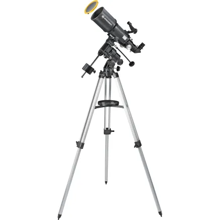 BRESSER Polaris-I 102/460 EQ3 Refractor Telescope with Smartphone Adapter & Solar Filter
