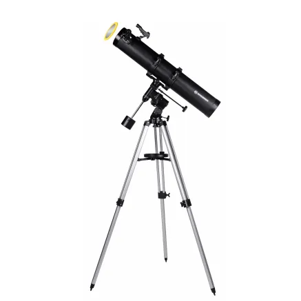 BRESSER Galaxia 114/900 EQ3 Reflector Telescope with Smartphone Adapter & Solar Filter