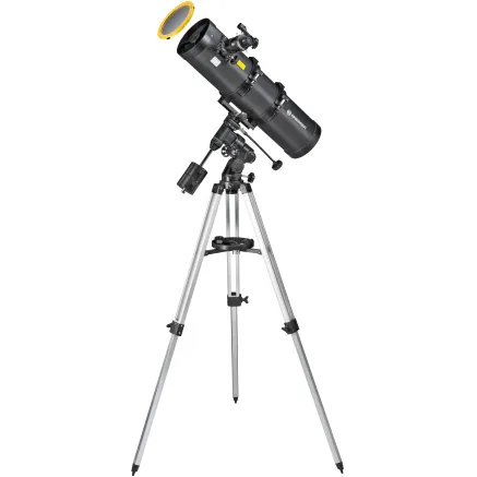 BRESSER Pollux-I 150/750 EQ3 Reflector Telescope with Smartphone Adapter & Solar Filter