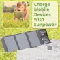 Portatīvie saules paneļi un spēkstacijas - BRESSER Mobile Solar Charger 21 Watt with USB and DC output - ātri pasūtīt no ražotāja