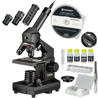 Mikroskopi - Bresser NATIONAL GEOGRAPHIC Mikroscope-Set 40x-1024x USB (incl. Case and USB eyepiece) - ātri pasūtīt no ražotāja