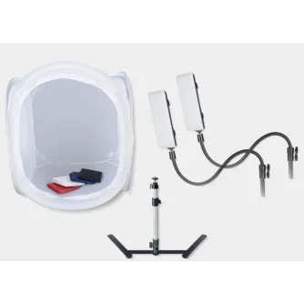 Gaismas kastes - BRESSER BR-2820L Light Tent 60x60x60cm for Product Photography with LED Lighting - ātri pasūtīt no ražotāja