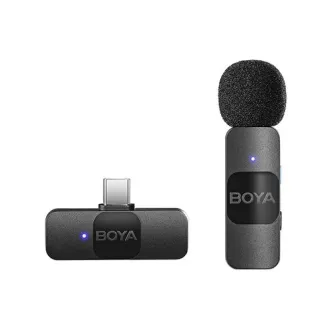 Wireless Lavalier Microphones - Boya Ultra Compact Wireless Microphone BY-V10 for Android & iPhone 15 & iPhone - quick order from manufacturer Best choise selected by experts