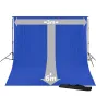 Fonu komplekti ar turētāju - BRESSER BR-D23 Background System + Background Cloth 3 x 6m Chromakey Blue - ātri pasūtīt no ražotāja
