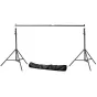 Fonu komplekti ar turētāju - BRESSER BR-D24 Background System + Background Cloth 2,5 x 3m White - ātri pasūtīt no ražotāja