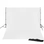 Fonu komplekti ar turētāju - BRESSER BR-D23 Background System + Background Cloth 3 x 4m White - ātri pasūtīt no ražotāja