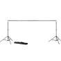 Fonu komplekti ar turētāju - BRESSER BR-D23 Background System + Background Cloth 3 x 4m White - ātri pasūtīt no ražotāja