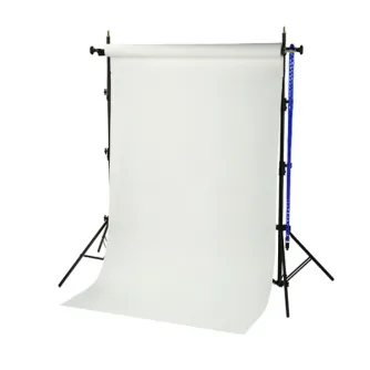 Fonu komplekti ar turētāju - BRESSER BR-TP240 Background System + paper roll white 1,35x11m - ātri pasūtīt no ražotāja