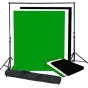 Fonu komplekti ar turētāju - BRESSER BR-BGS2 Set 2 - Background System + Backgrounds 3 x 6 m in 3 colours - ātri pasūtīt no ražotāja