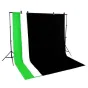 Fonu komplekti ar turētāju - BRESSER BR-BGS2 Set 2 - Background System + Backgrounds 3 x 6 m in 3 colours - ātri pasūtīt no ražotāja