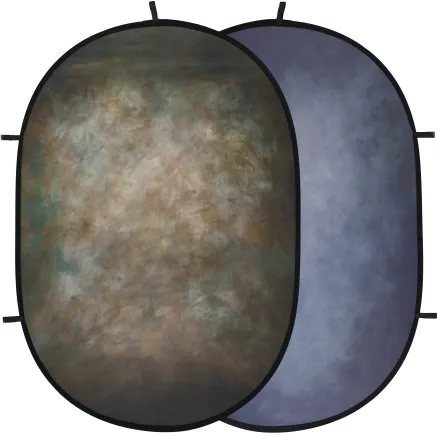 BRESSER Foldable Background BR-FB1017 150 x 200cm Brown/Blue