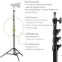 Statīvi apgaismojumam - BRESSER BR-TP240 PRO-1 Compact Lightstand 240cm - perc šodien veikalā un ar piegādi