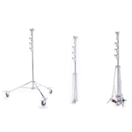 BRESSER BR-C6M Heavy Duty Tripod with Wheels - 600cm, Load Capacity up to 30 kg