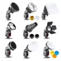 Piederumi kameru zibspuldzēm - BRESSER BR-SET7 7-piece Light Shaper Set for Camera Flashes - ātri pasūtīt no ražotāja