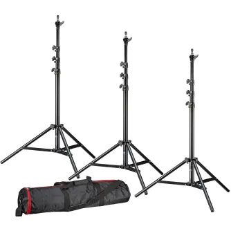 Statīvi apgaismojumam - BRESSER 3x BR-TP240 PRO-1 tripod (240 cm) + bag - ātri pasūtīt no ražotāja