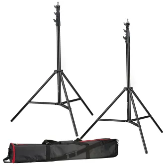 Statīvi apgaismojumam - BRESSER 2x BR-TP280 PRO-1 tripod (280 cm) + bag - ātri pasūtīt no ražotāja