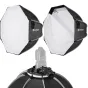 Piederumi kameru zibspuldzēm - BRESSER Super Quick easy-open Octabox, 90 cm for Speedlite Flashes - ātri pasūtīt no ražotāja
