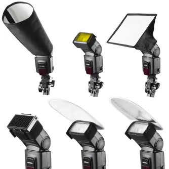 Piederumi kameru zibspuldzēm - walimex pro kompakt zibspuldzes komplets System Flash Accessory Set Nr. 18653 - ātri pasūtīt no ražotāja