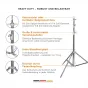 Boom Light Stands - Walimex pro lamp stand 270 cm Heavy Duty - quick order from manufacturer