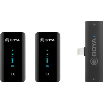 Sortimenta jaunumi - BOYA BY-XM6-S4 - 2.4GHZ DUAL-CHANNEL WIRELESS MICROPHONE FOR IOS/LIGHTNING DEVICES 1+2 BY-XM6-S4 - ātri pasūtīt no ražotāja