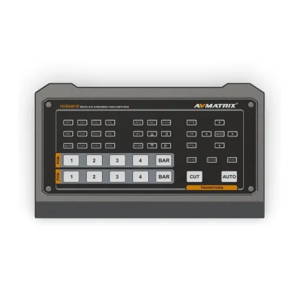 AVMATRIX Micro 4-Channel HDMI & DP Video Switcher with Streaming & Recording HVS0401E