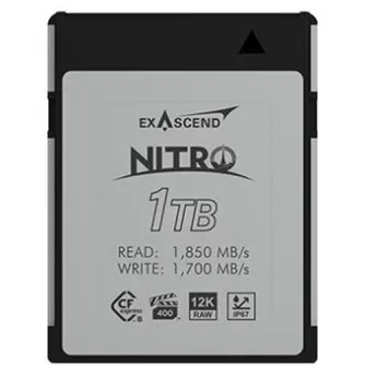 Atmiņas kartes - Exascend 1TB Nitro CFexpress VPG400 Type B Memory Card EXPC3N001TB - ātri pasūtīt no ražotāja