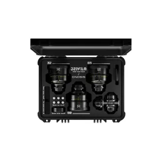CINEMA Video objektīvi - DZO Optics DZOFilm Gnosis Macro 3-Lens Set (32mm/65mm/ 90mm T2.8)-Metric (with case) GNOS3SET-MACRO-T2.8-1 - ātri pasūtīt no ražotāja