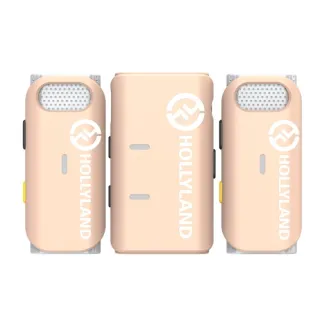 Bezvadu piespraužamie mikrofoni - Hollyland Lark M1 Duo Pink LARKM1DUO-ROSE - ātri pasūtīt no ražotāja