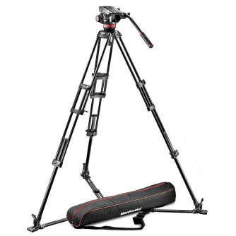 Video statīvi - Manfrotto 502 fluid video head & 546GB alu twin leg tripod MVH502A,546GB-1 - ātri pasūtīt no ražotāja