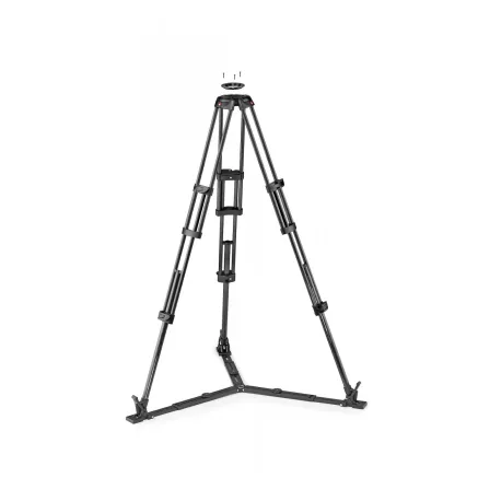 Manfrotto CF Twin Leg with Ground Spreader Video Tripod 100/75mm Bowl MVTTWINGC