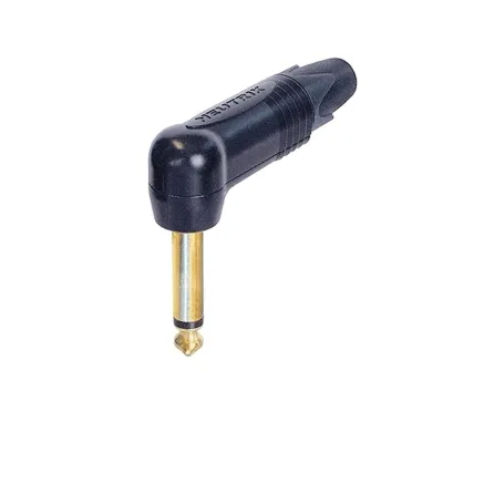 Neutrik NP2RX-B 2-Pole 1/4 Right-Angle Phone Plug