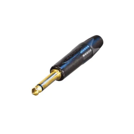 Neutrik NP2X-B 2-Pole 1/4 Phone Plug, Gold Contacts, Black