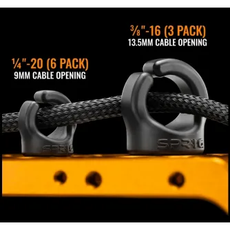 Turētāji - SPRIG Blue Cable Management Device for 1/4"-20 Threaded Holes (6-Pack) S6PK-1420-BL - ātri pasūtīt no ražotāja