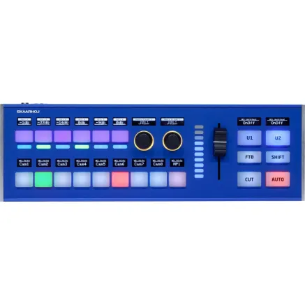 Skaarhoj Live Fly Console with RGB LEDs and Transition Fader