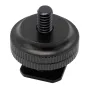 Sortimenta jaunumi - Caruba Hot Shoe Adapter - Universal Hot Shoe -> 1/4" Male Screw Thread (with Spacer) Black - ātri pasūtīt no ražotāja