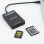 Atmiņas kartes - Caruba 2 in 1 Cardreader XQD + SD USB-C - ātri pasūtīt no ražotāja