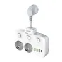 Kameras bateriju lādētāji - Ldnio SE2435 power strip with USB charger - ātri pasūtīt no ražotāja