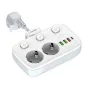 Kameras bateriju lādētāji - Ldnio SE2435 power strip with USB charger - ātri pasūtīt no ražotāja