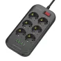 Kameras bateriju lādētāji - Power strip Ldnio SE6403 with USB charger - ātri pasūtīt no ražotāja