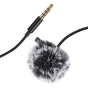 Lavalier Microphones - Puluz Jack Lavalier Wired Condenser Recording Microphone 1.5m jack 3.5mm PU424 - quick order from manufacturer